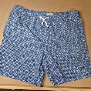 Elysian Men's Geometric Blue Swim Trunks 2390/420